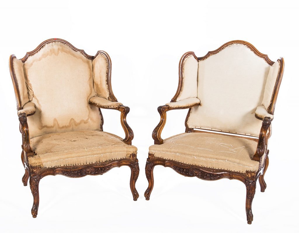 Pair of period armchairs