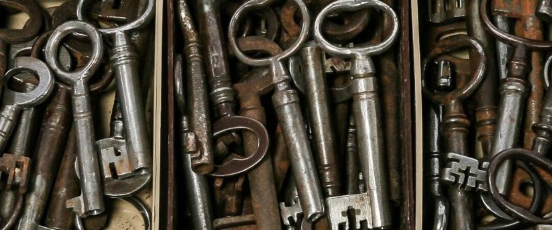 Mixed selection of Georgian keys